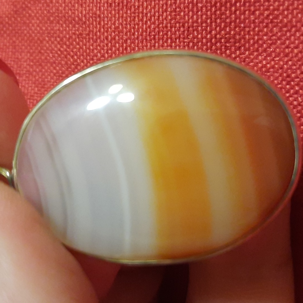 BOTSWANIA LACE…NEW Sterling silver. Botswana lace agate - Picture 7 of 7